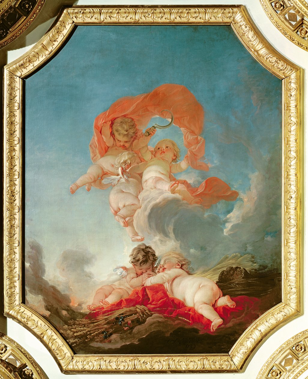 Estate, da una serie delle Quattro Stagioni nella Salle du Conseil da François Boucher