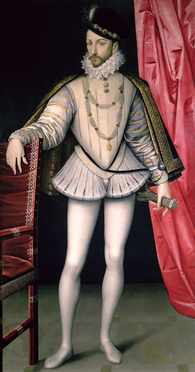 Ritratto di Carlo IX (1550-74) da François Clouet