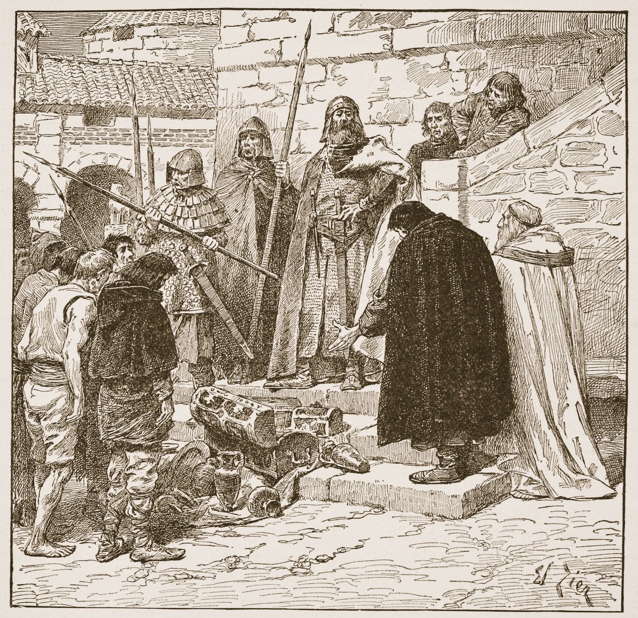 Raccolta del Dane-gelt, illustrazione da 