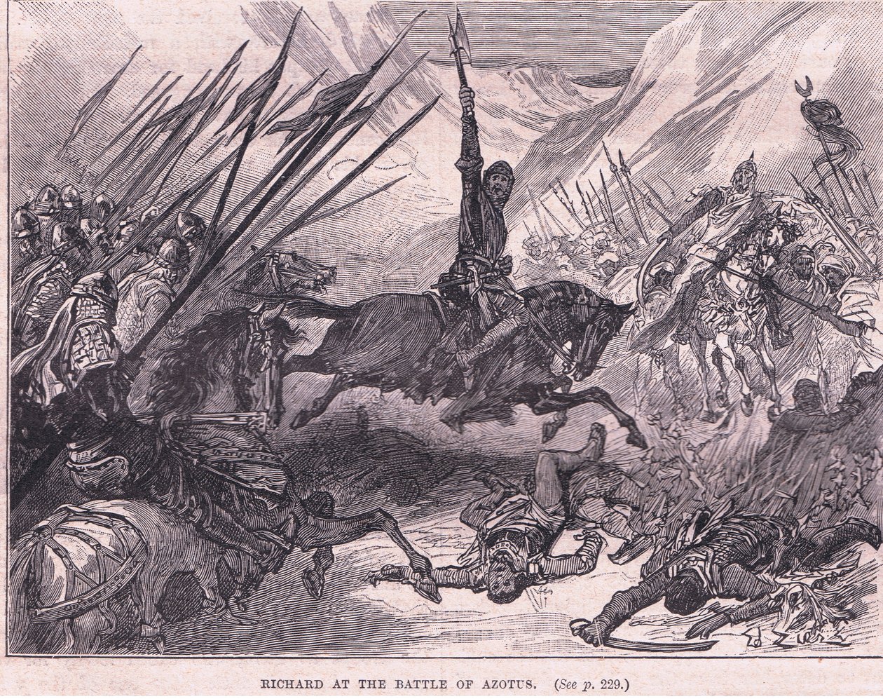 Riccardo alla battaglia di Azoto da Francois Edouard Zier