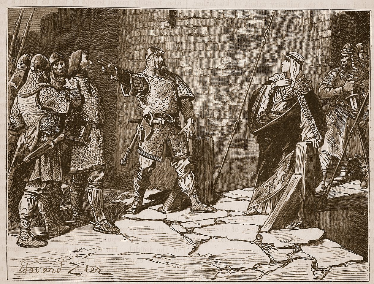 Resa del castello di Bamborough, illustrazione da 