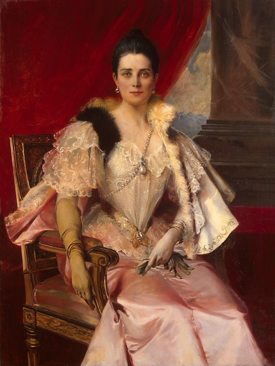 Ritratto di Zinaida Yusupova 1861-1939 da Francois Flameng