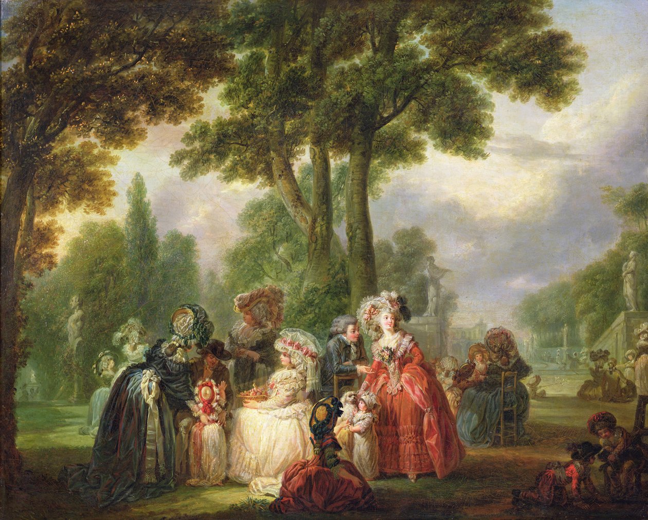 Un incontro nel parco da Francois Louis Joseph Watteau