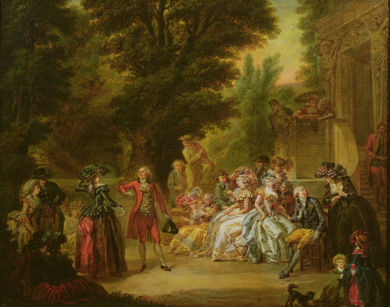 Il Minuetto sotto la Quercia, 1787 da Francois Louis Joseph Watteau