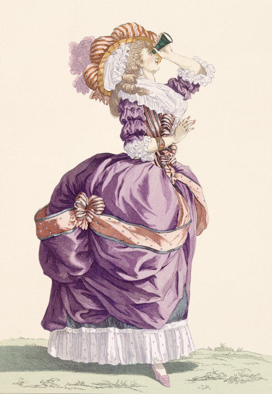 Giovane donna, inciso da Le Beau, tavola n.176 da 