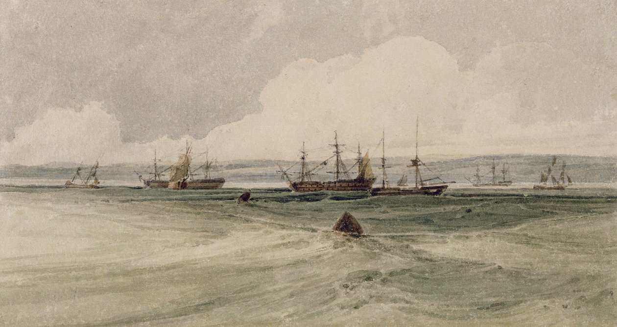 Veduta di Sheerness da Francois Louis Thomas Francia