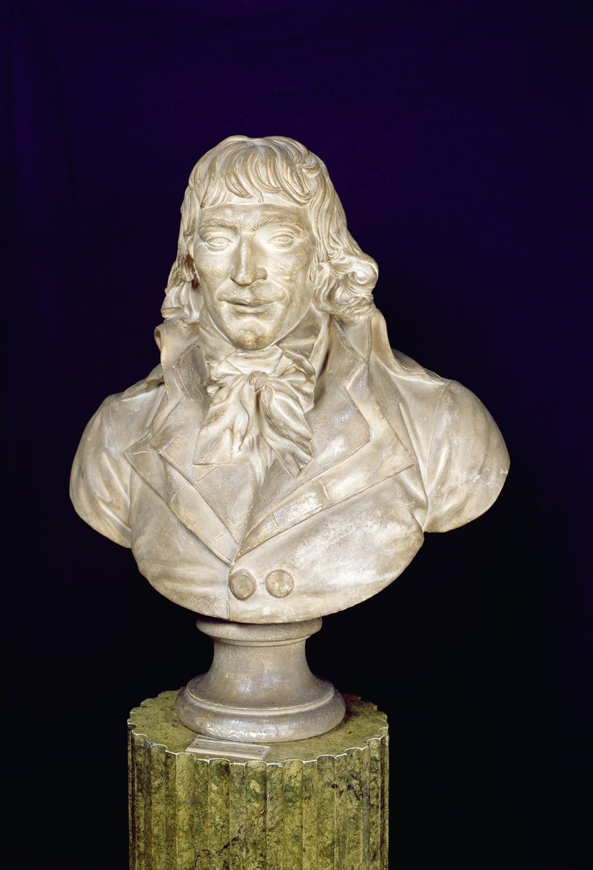 Busto ritratto di Camille Desmoulins (1760-94) da Francois Martin