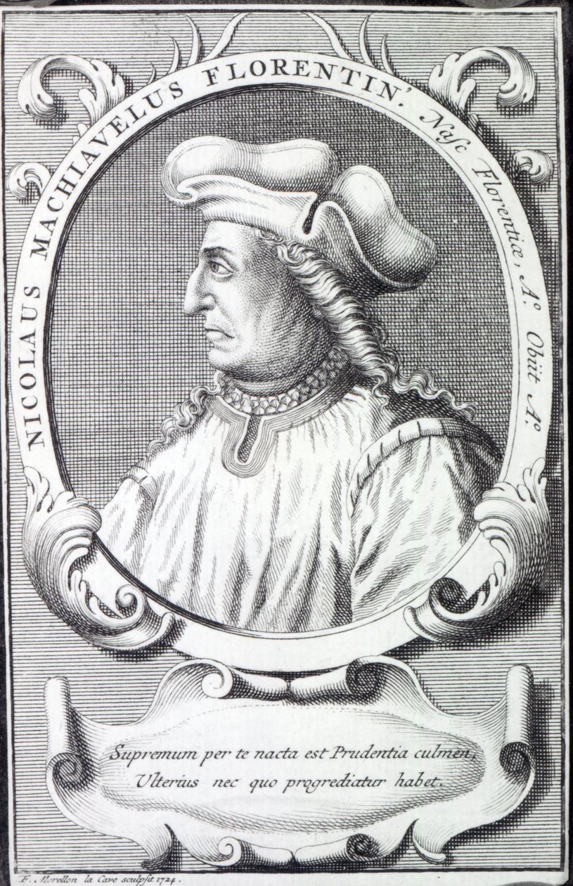 Niccolò Machiavelli, 1724 da Francois Morellon la Cave