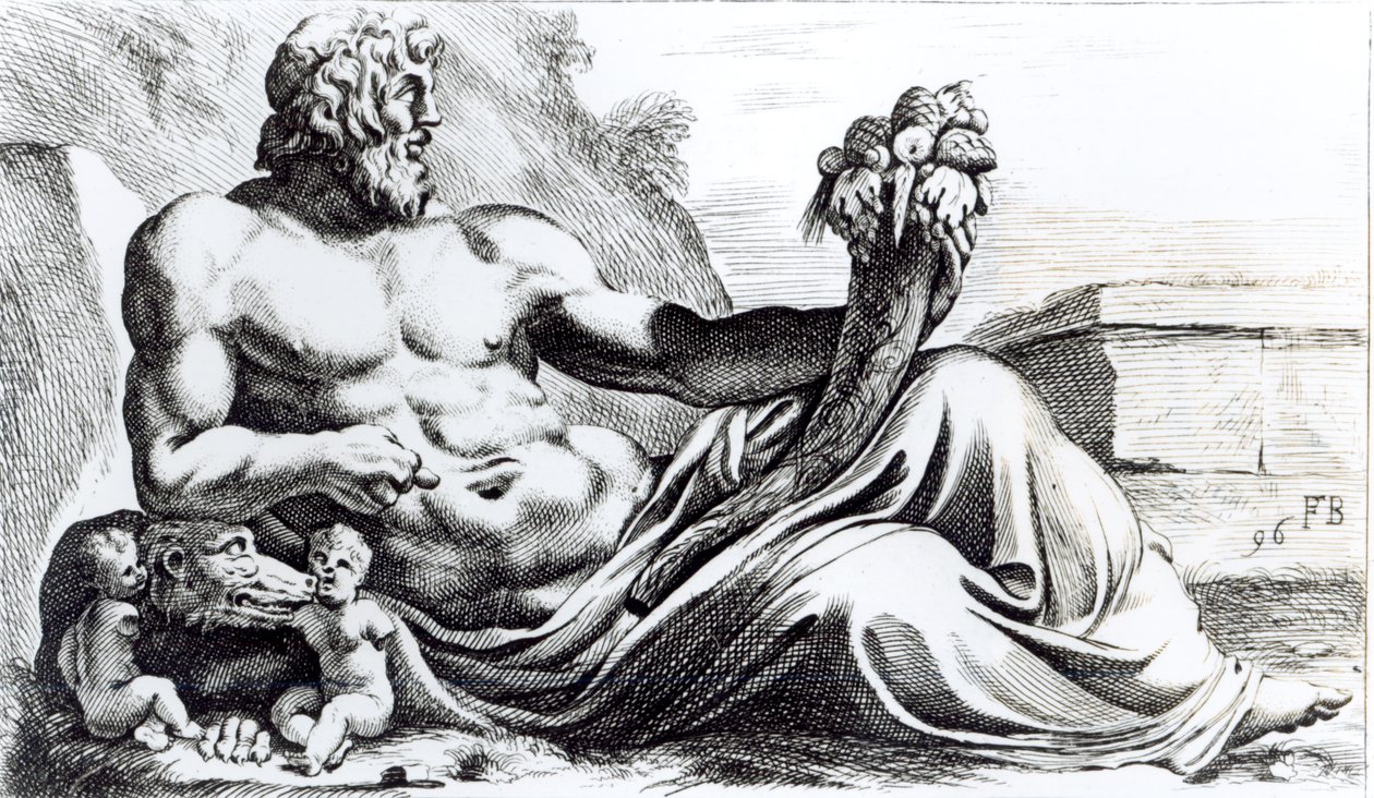Fiume Tevere, c.1653 da Francois Perrier