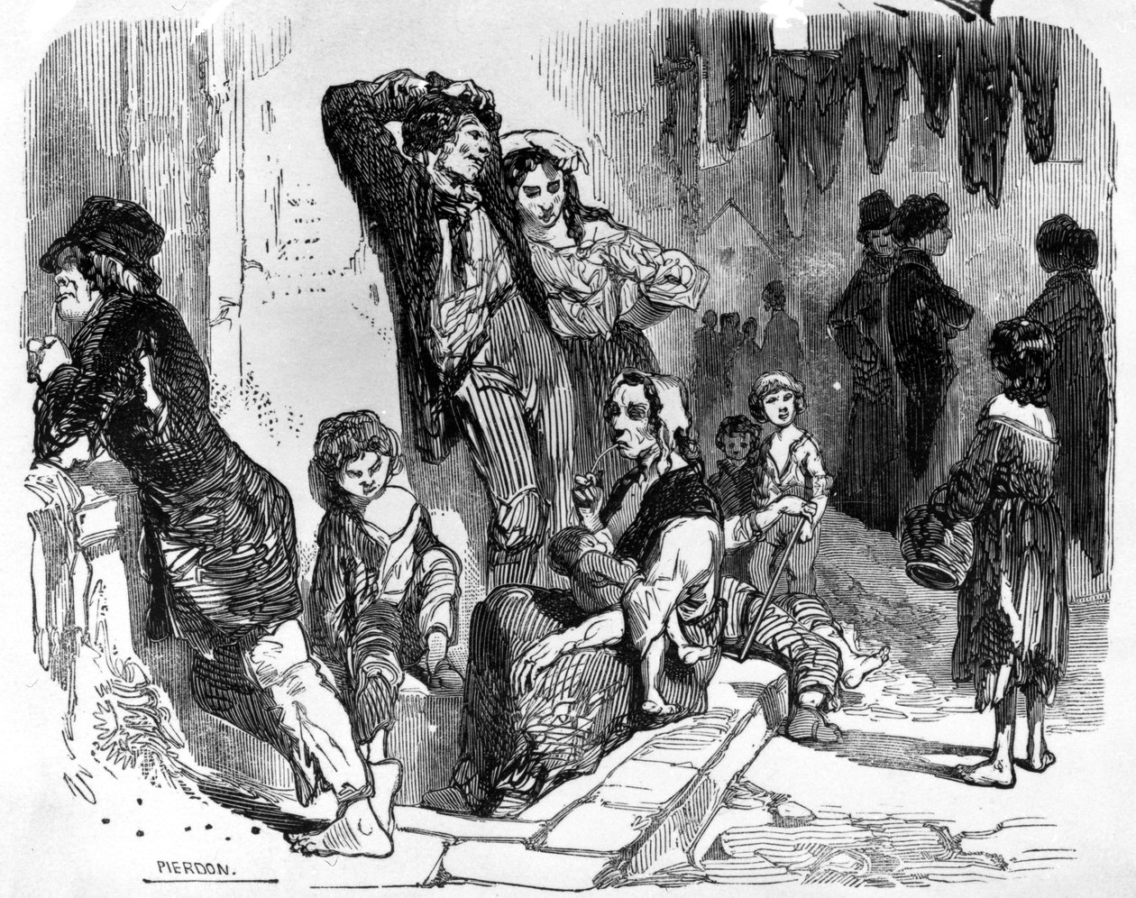 Una scena a St. Giles da Francois Pierdon