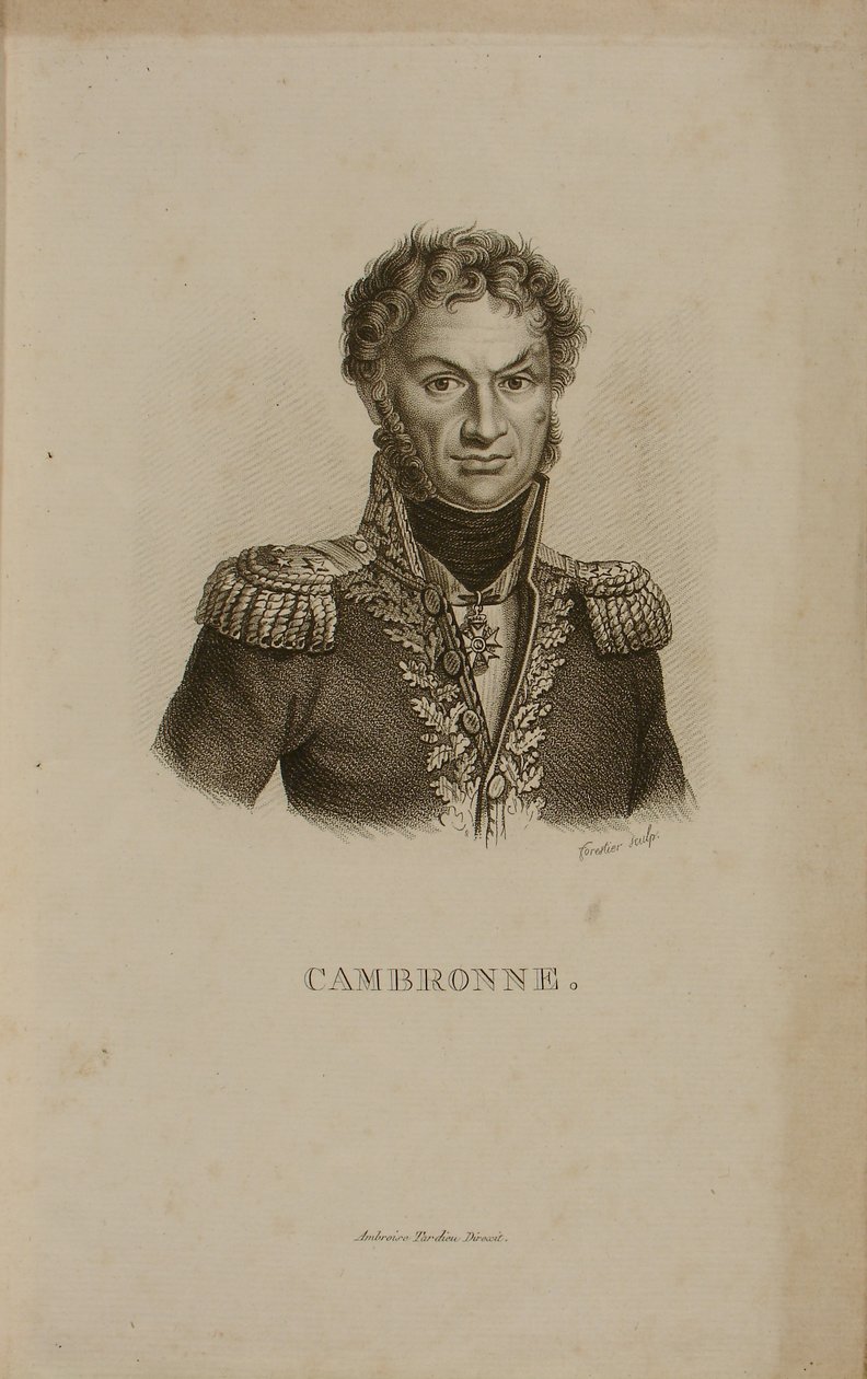 Ritratto del generale Etienne Cambronne (1770-1842) da Francois Seraphin Delpech