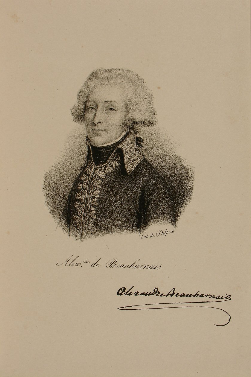 Ritratto del visconte Alexandre-Francois-Marie de Beauharnais (1760-94) da Francois Seraphin Delpech