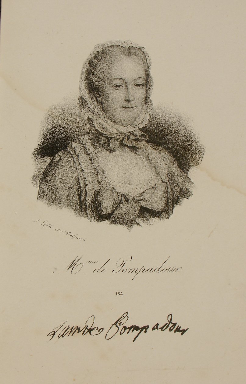 Ritratto della Marchesa de Pompadour (1721-64) da Francois Seraphin Delpech