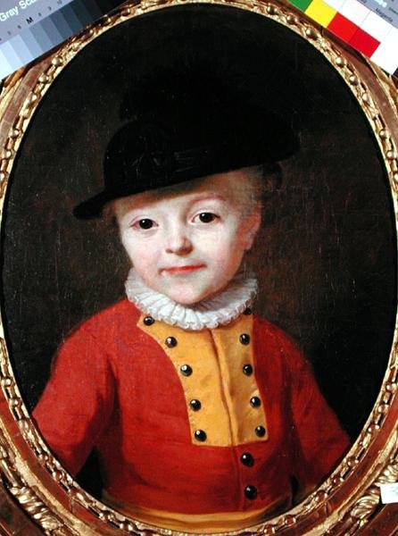 Ritratto di un bambino da Francois Hubert Drouais