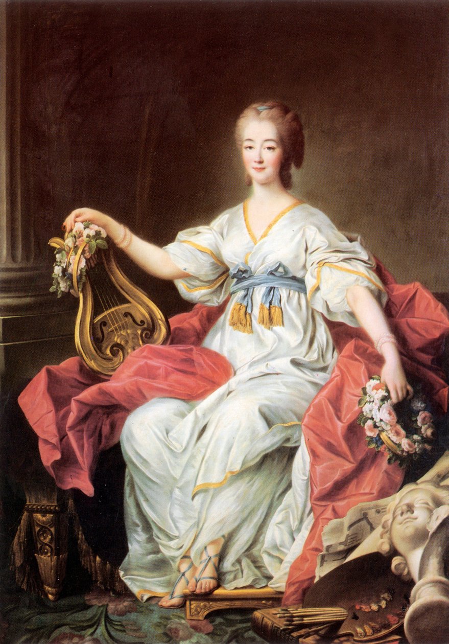 Ritratto della Contessa Jeanne (Bécu) du Barry da Francois Hubert Drouais