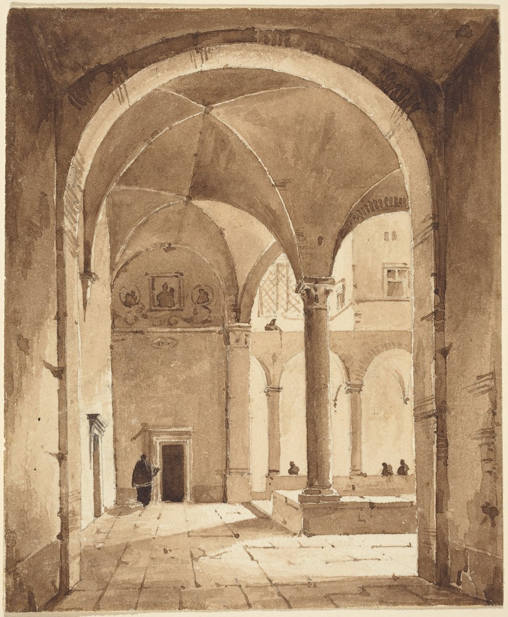 Un Chiostro da Francois-Marius Granet