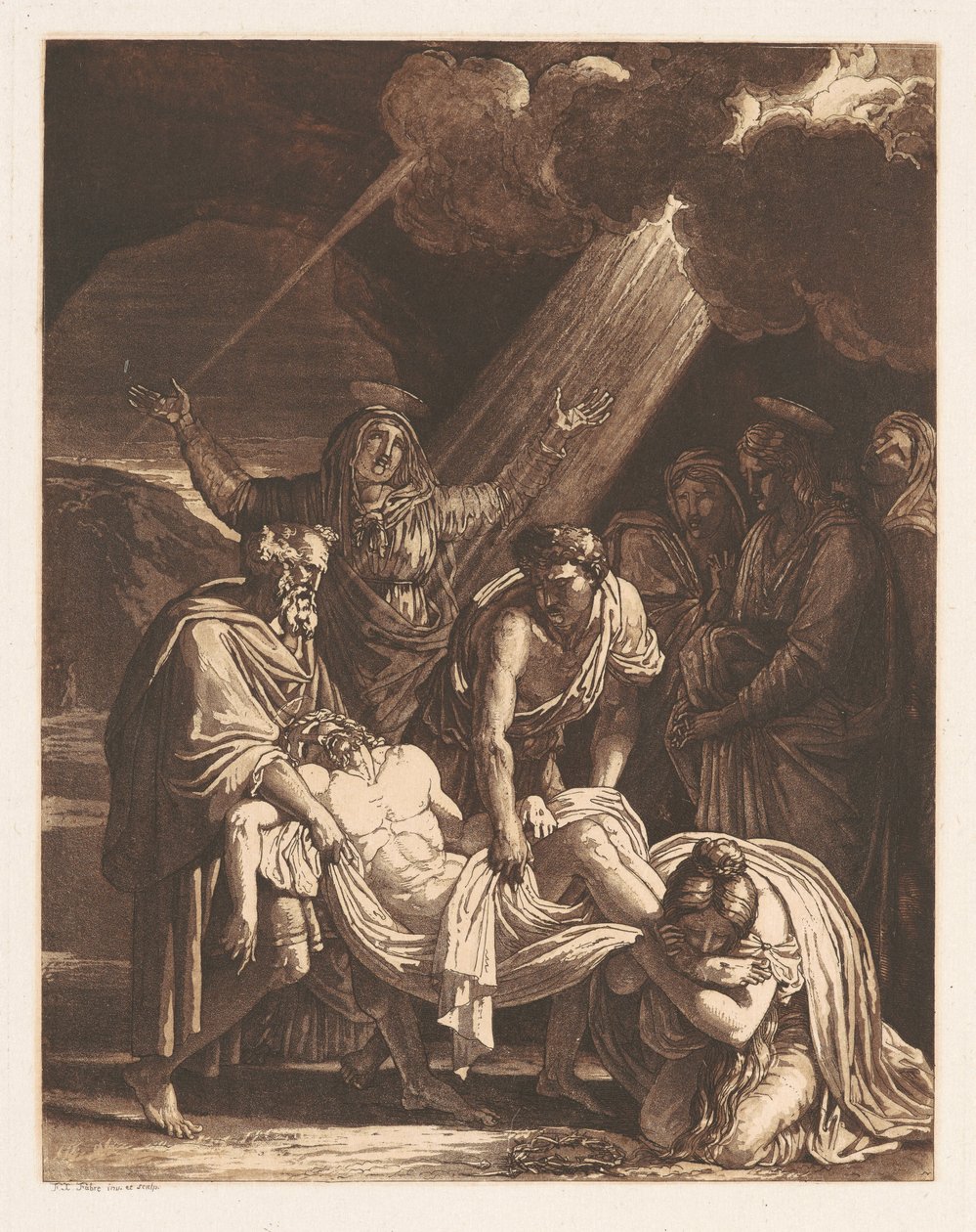 Cristo Portato al Sepolcro da Francois-Xavier Fabre