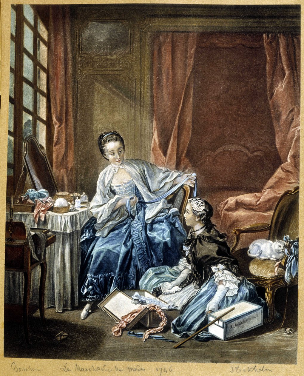 Il mercante di moda da Francois (after) Boucher