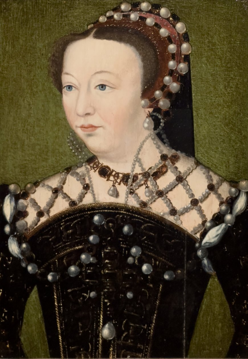 Ritratto di Caterina de Médicis, 1556 circa (olio su tela) da Francois (after) Clouet