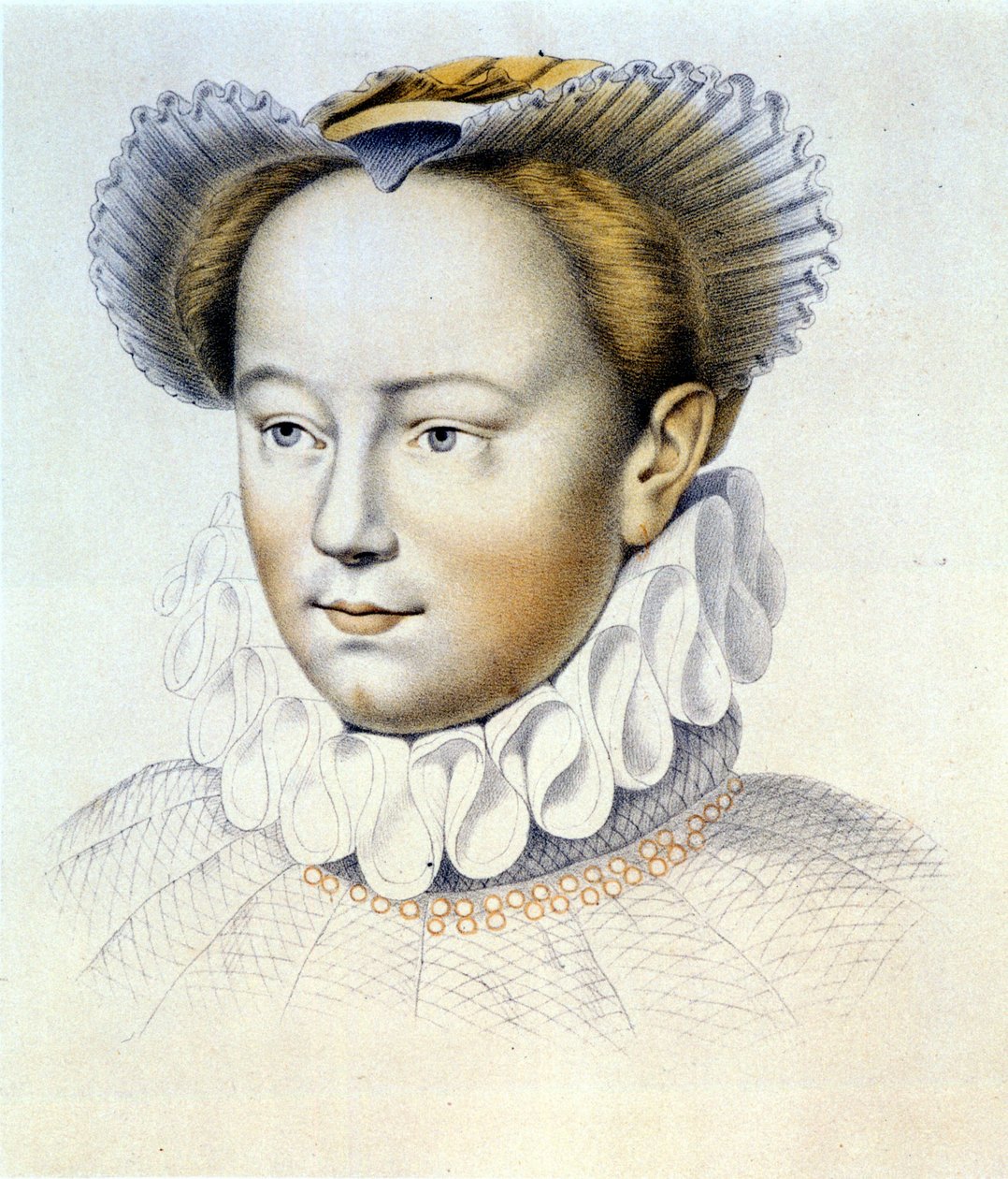 Ritratto di Margherita di Valois, conosciuta come Regina Margot (1553-1615), Regina di Navarra, prima moglie di Enrico IV da Francois (after) Clouet