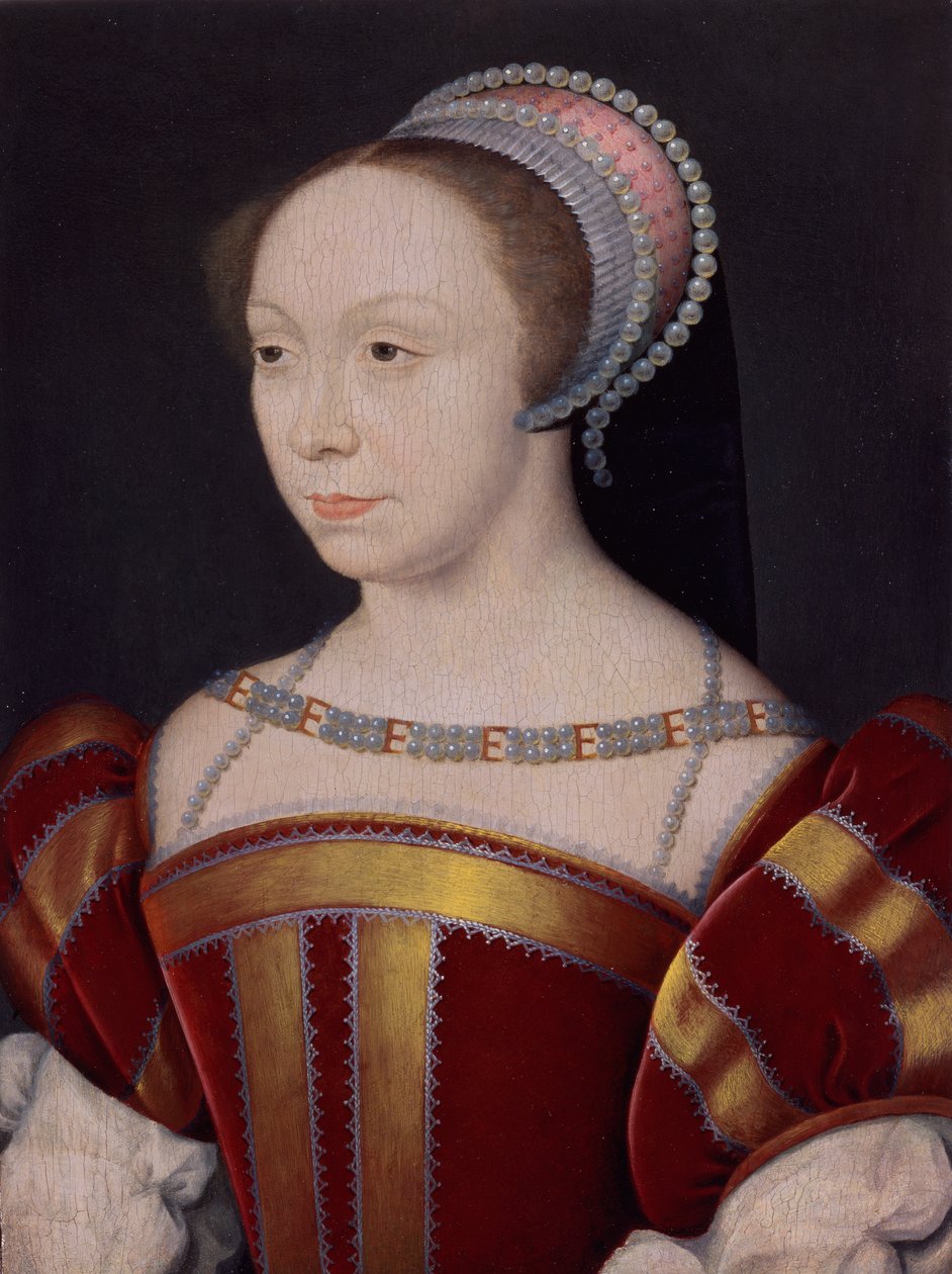 Françoise Breze (1515-1577), Duchessa di Bouillon da Francois (attr. to) Clouet