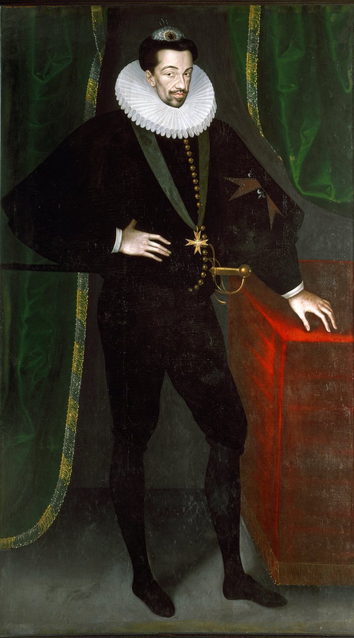 Ritratto di Enrico III di Francia, intorno al 1585 da Francois (circle of) Quesnel