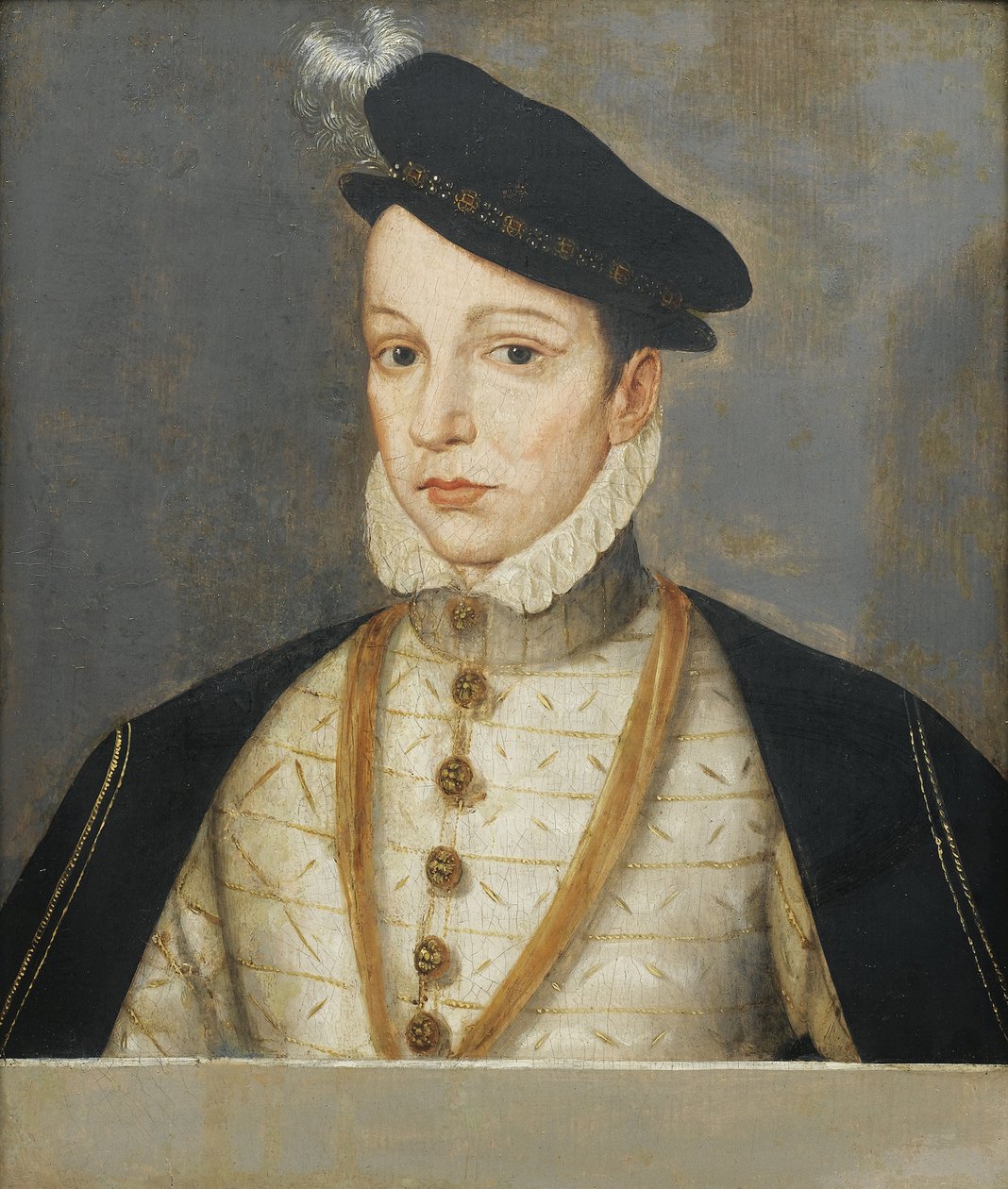 Ritratto di Carlo IX di Francia da Francois (school of) Clouet