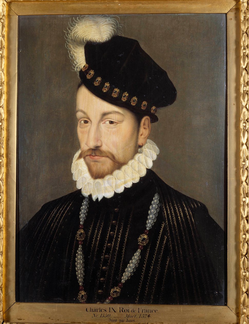 Ritratto di Carlo IX (1550-1574), Re di Francia da Francois (workshop of) Clouet