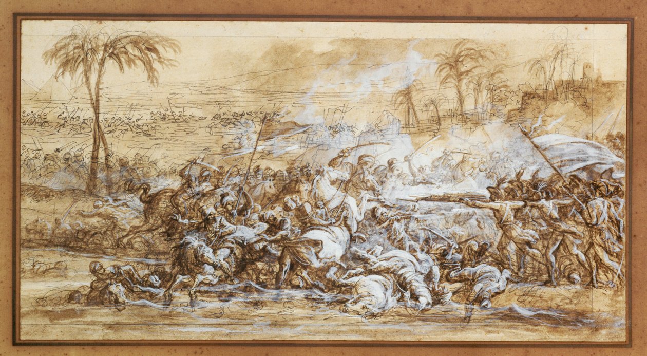 La battaglia delle Piramidi, Napoleone fu vittorioso ... da François André Vincent