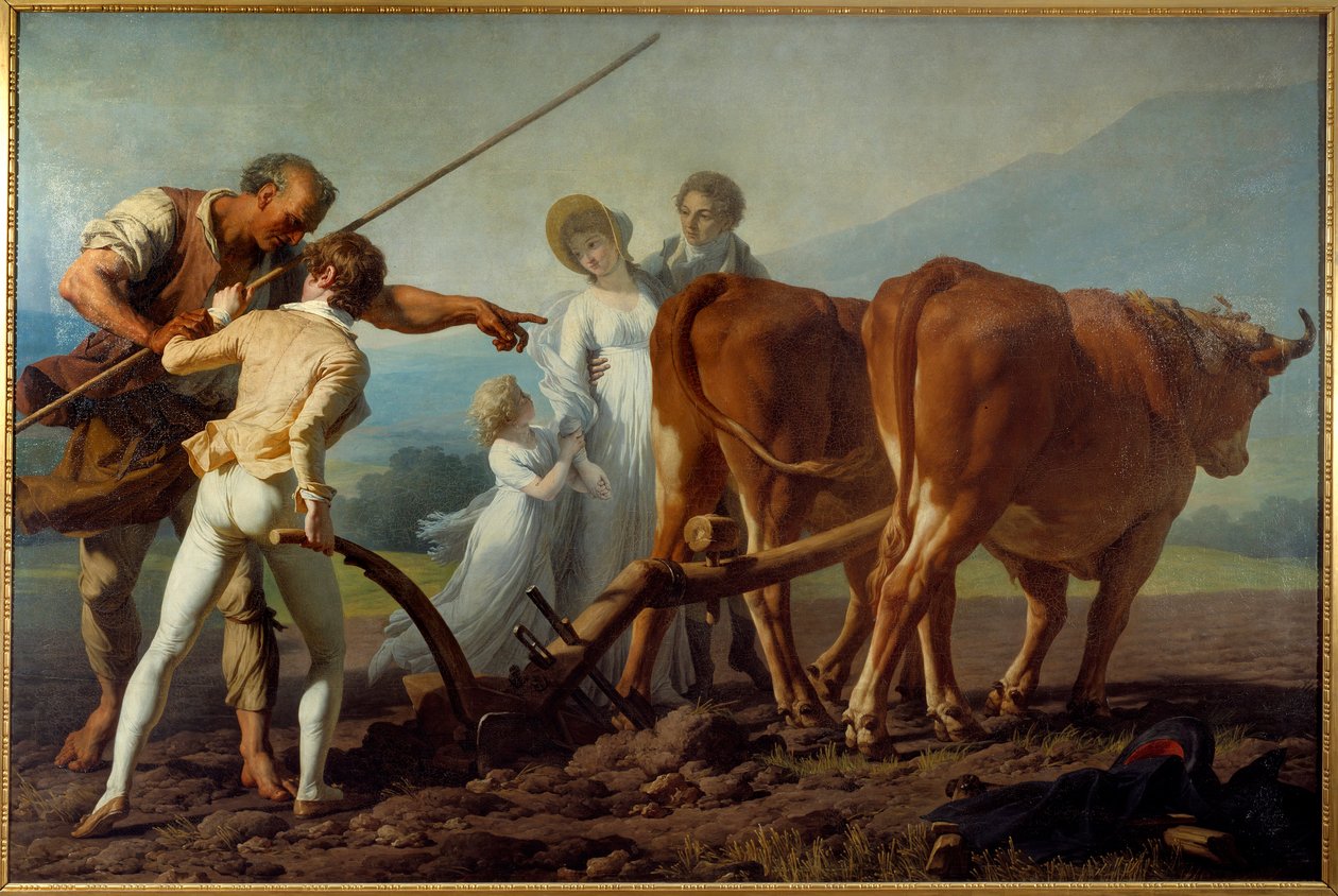 La lezione di aratura da François André Vincent