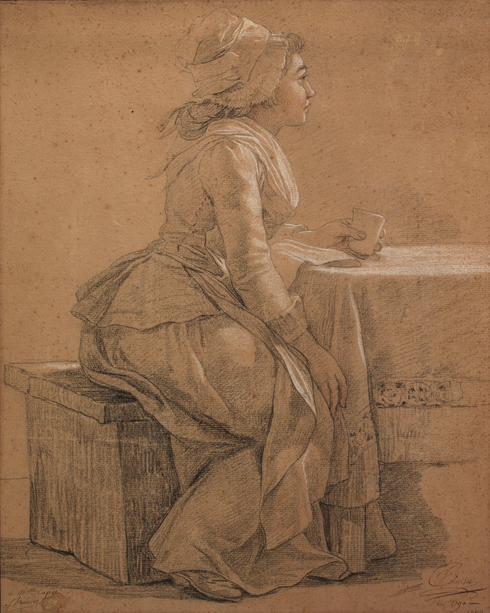 Ritratto di Mademoiselle Marie Gabrielle Capet, la pittrice da François André Vincent