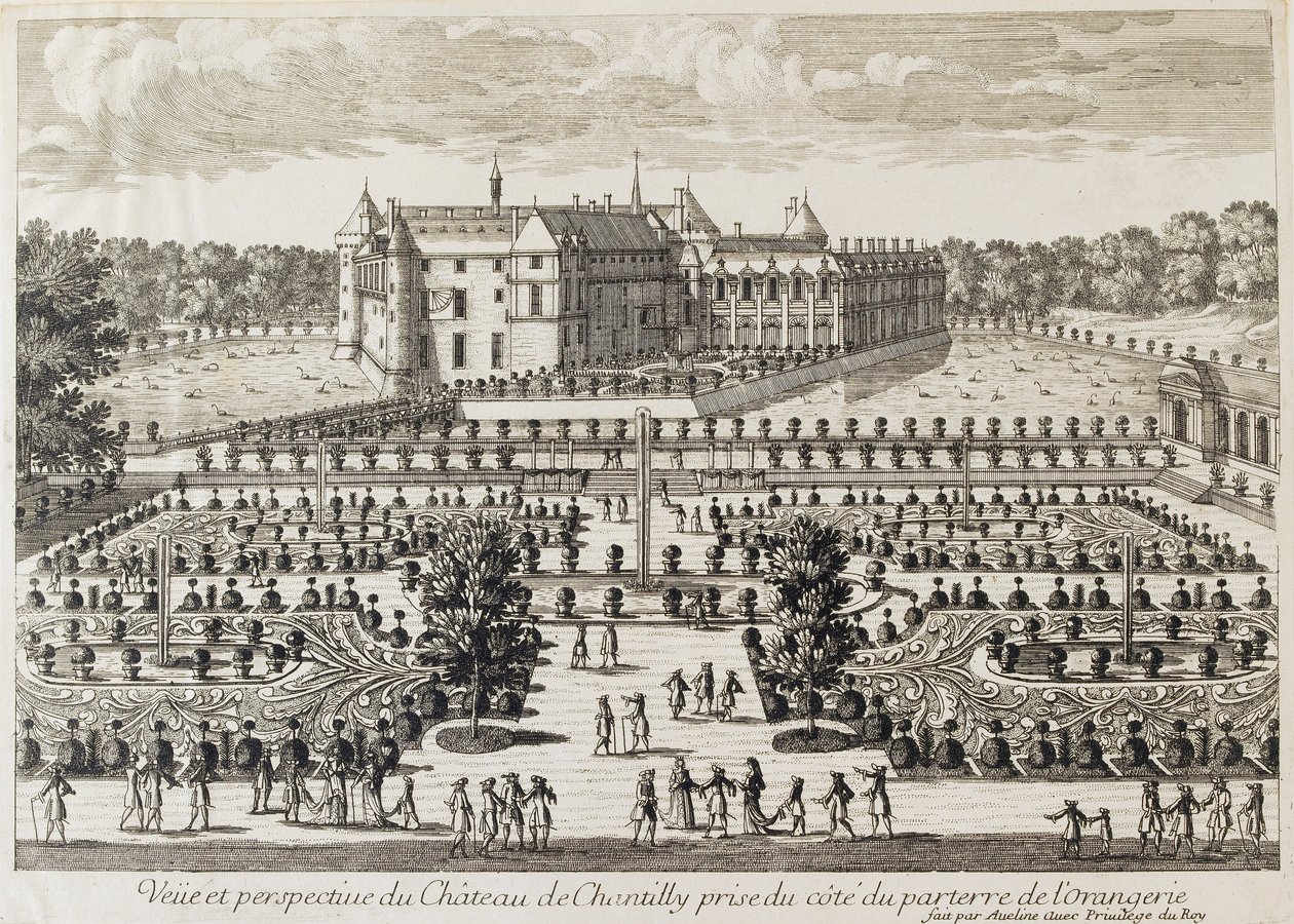 Vista del Castello di Chantilly dall