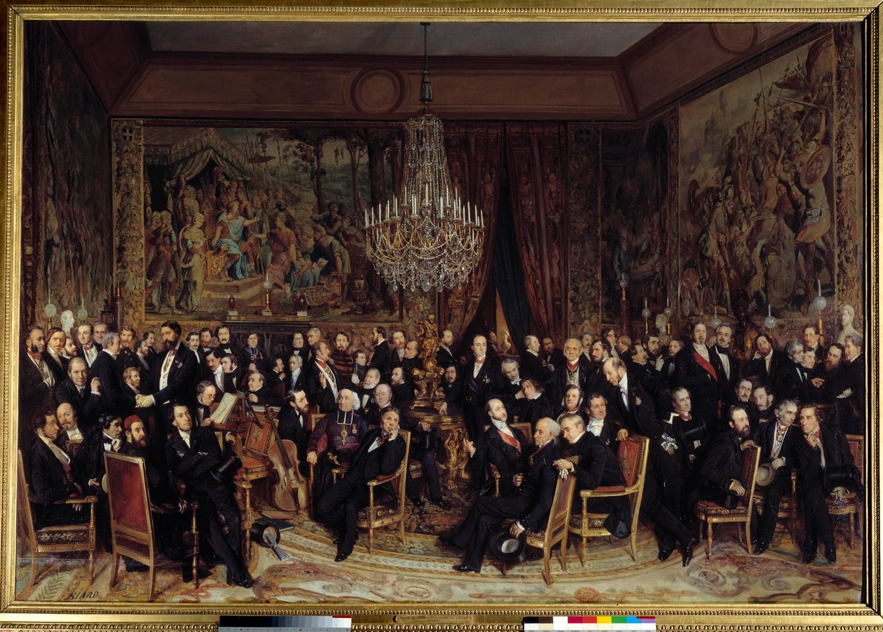 Sera al Louvre con il Conte di Nieuwerkerke da François Auguste Biard