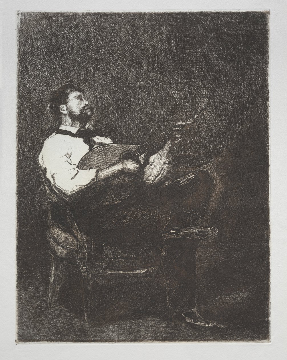 Suonatore di chitarra da François Bonvin