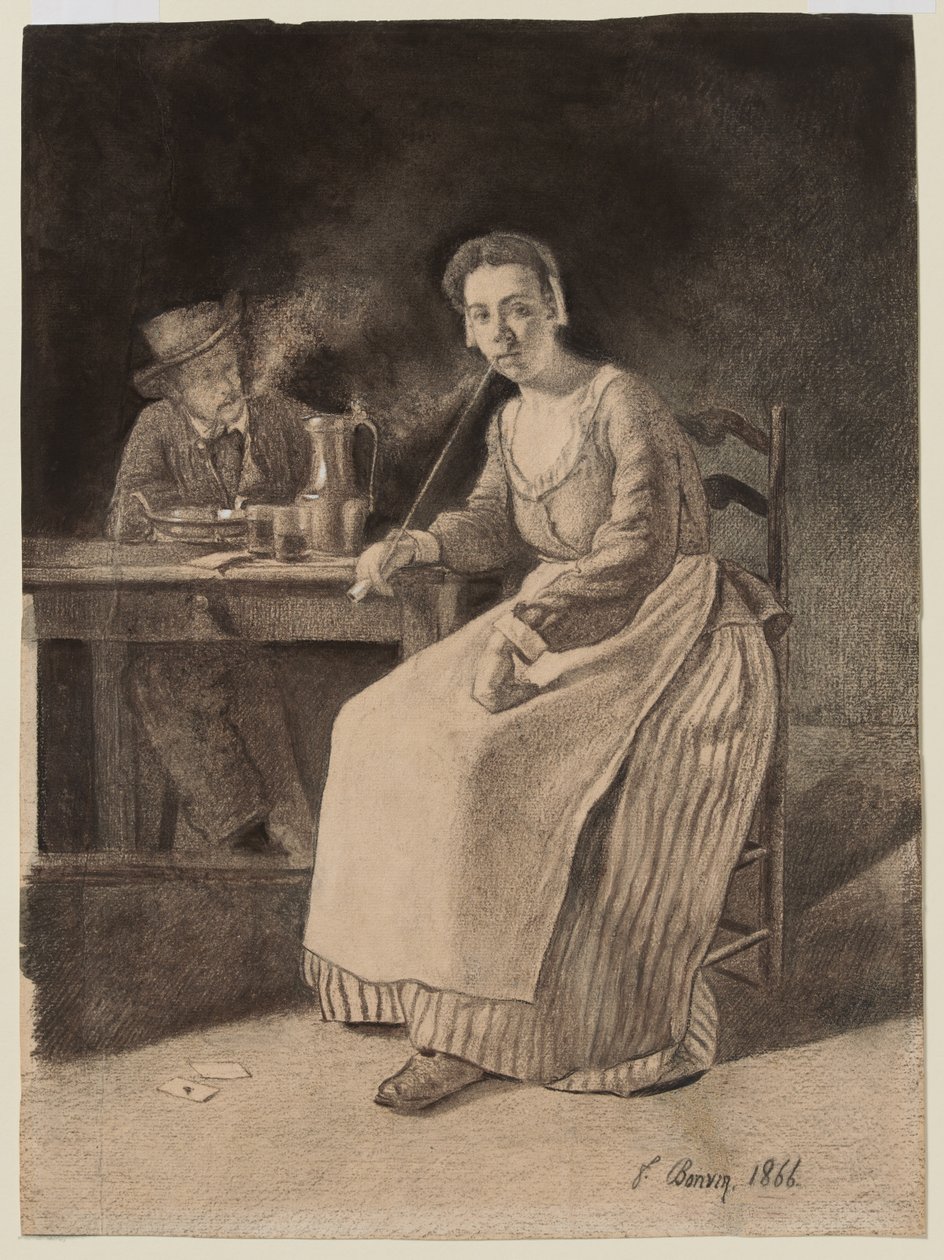 Interno di una taverna da François Bonvin