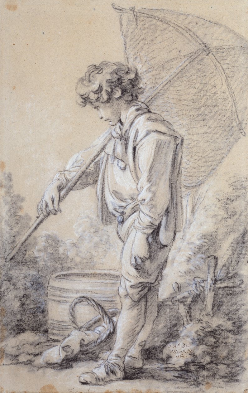 Un ragazzo con una rete da François Boucher