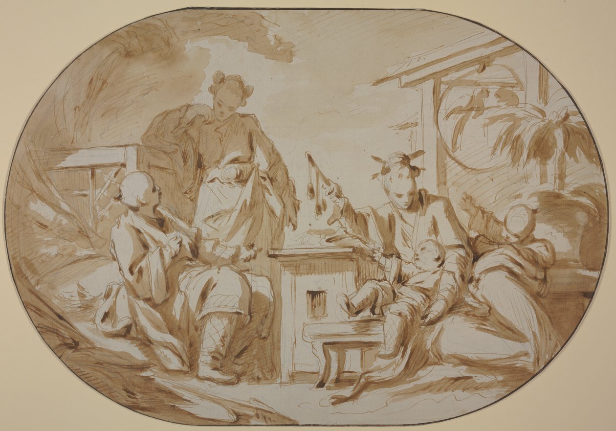 Scena familiare cinese da François Boucher