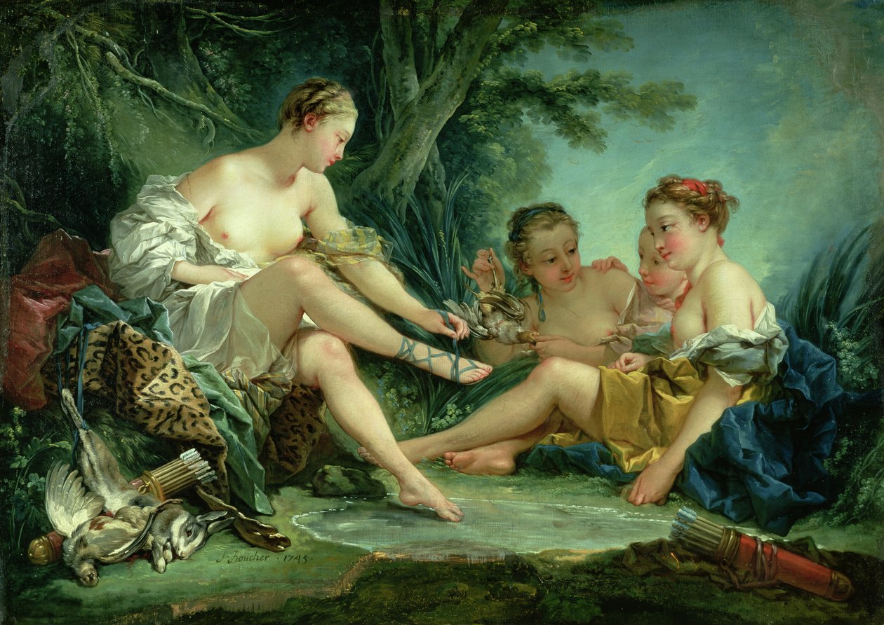 Diana dopo la caccia da François Boucher