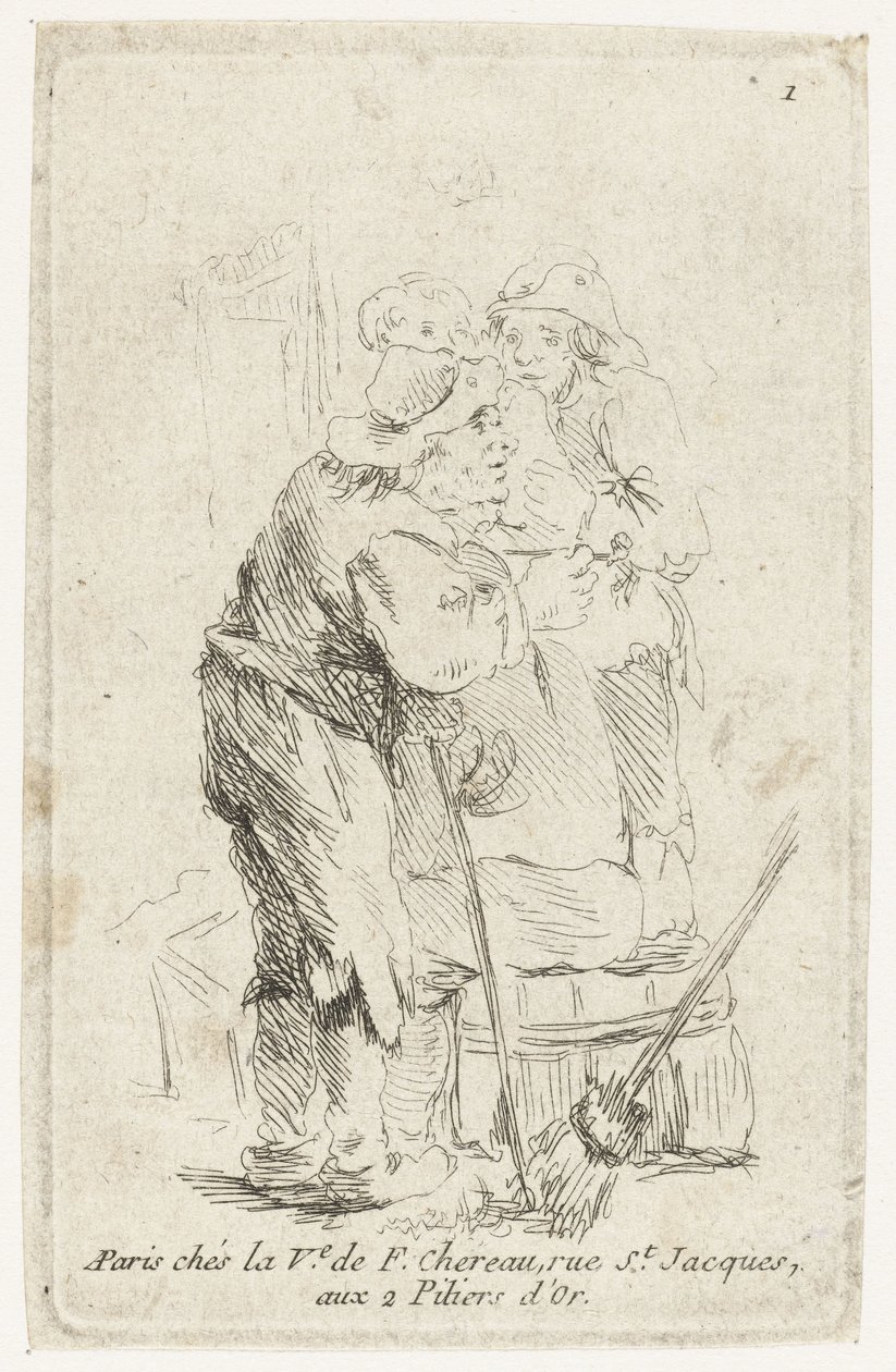 Tre contadini da François Boucher