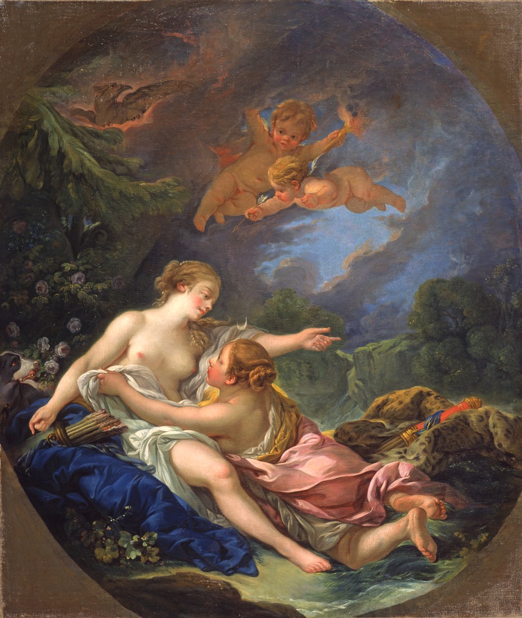 Giove e Callisto, circa 1766 da François Boucher