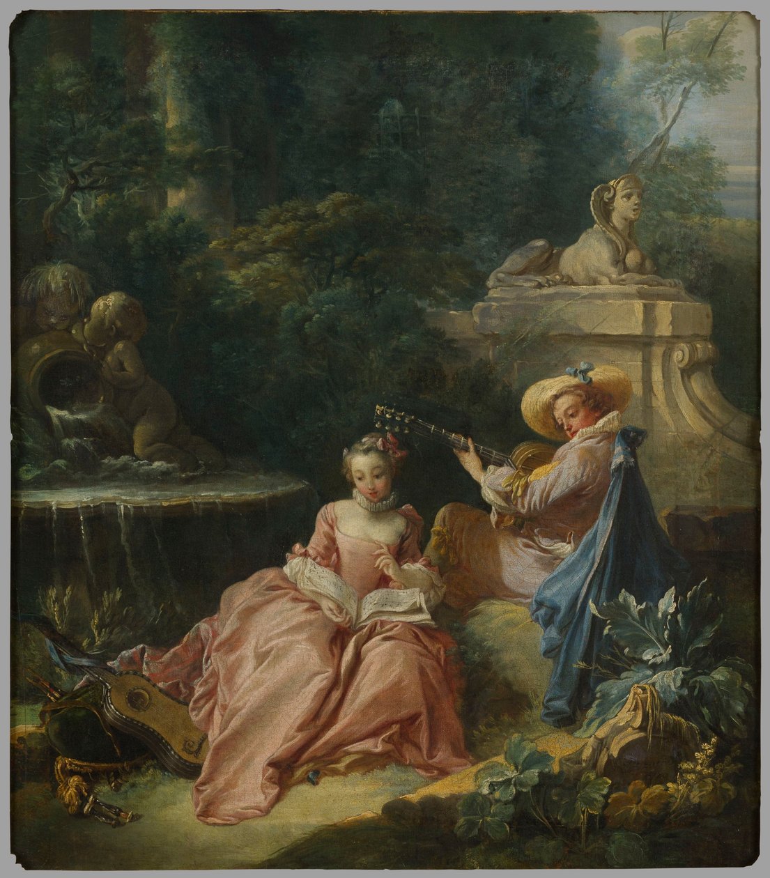 La lezione di musica da François Boucher