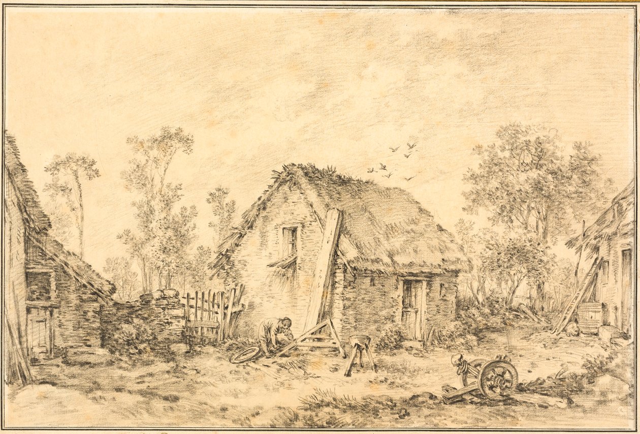 Paesaggio con Casetta Rustica da François Boucher