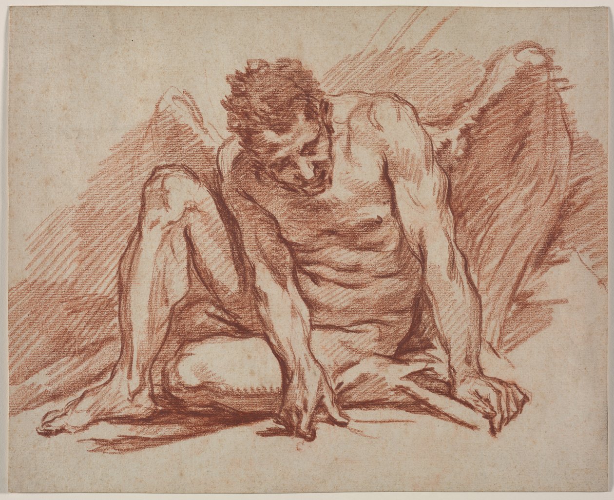 Accademia maschile con ali da François Boucher
