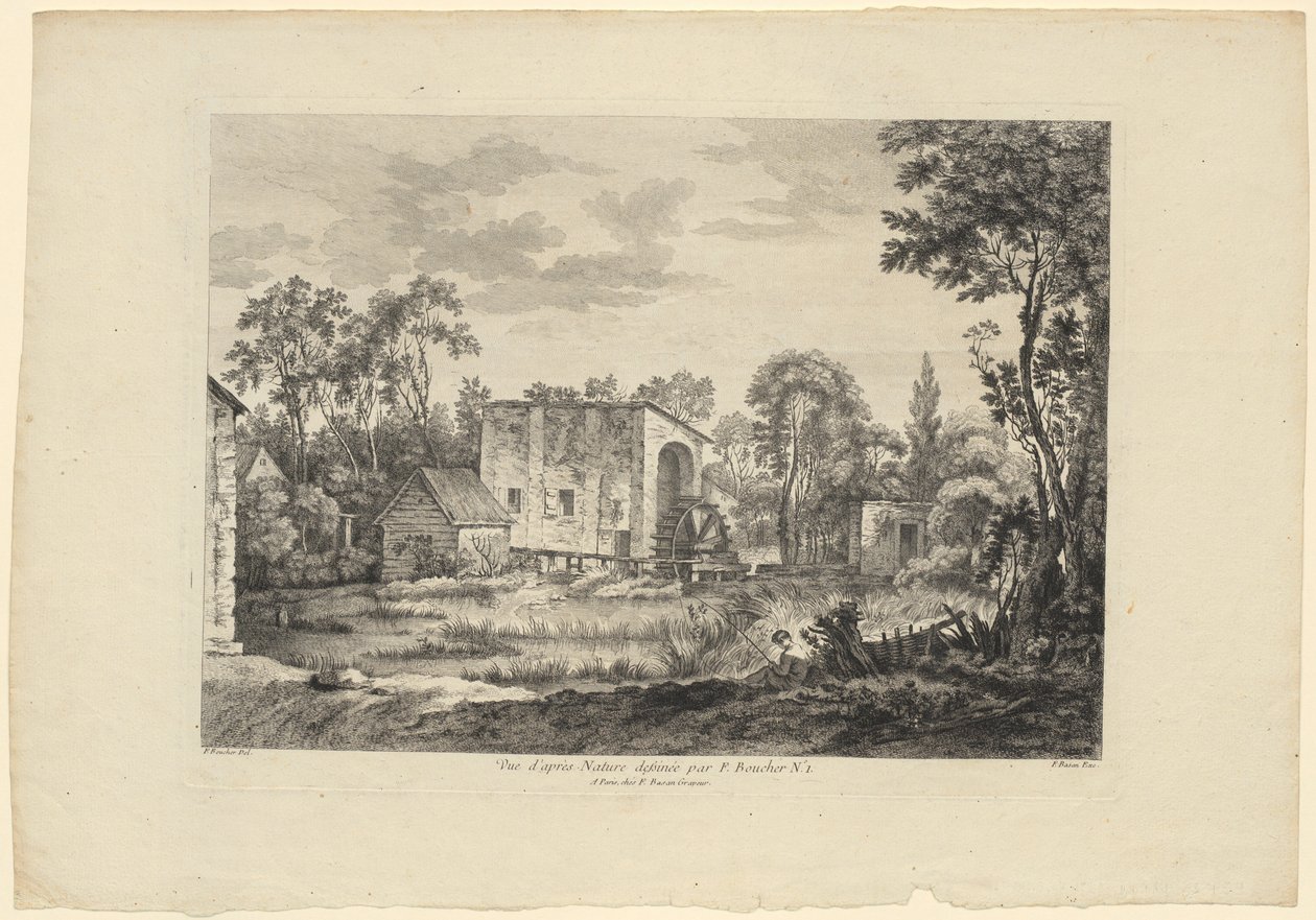 Studio dal vero ispirato a François Boucher (n. 1) da François Boucher