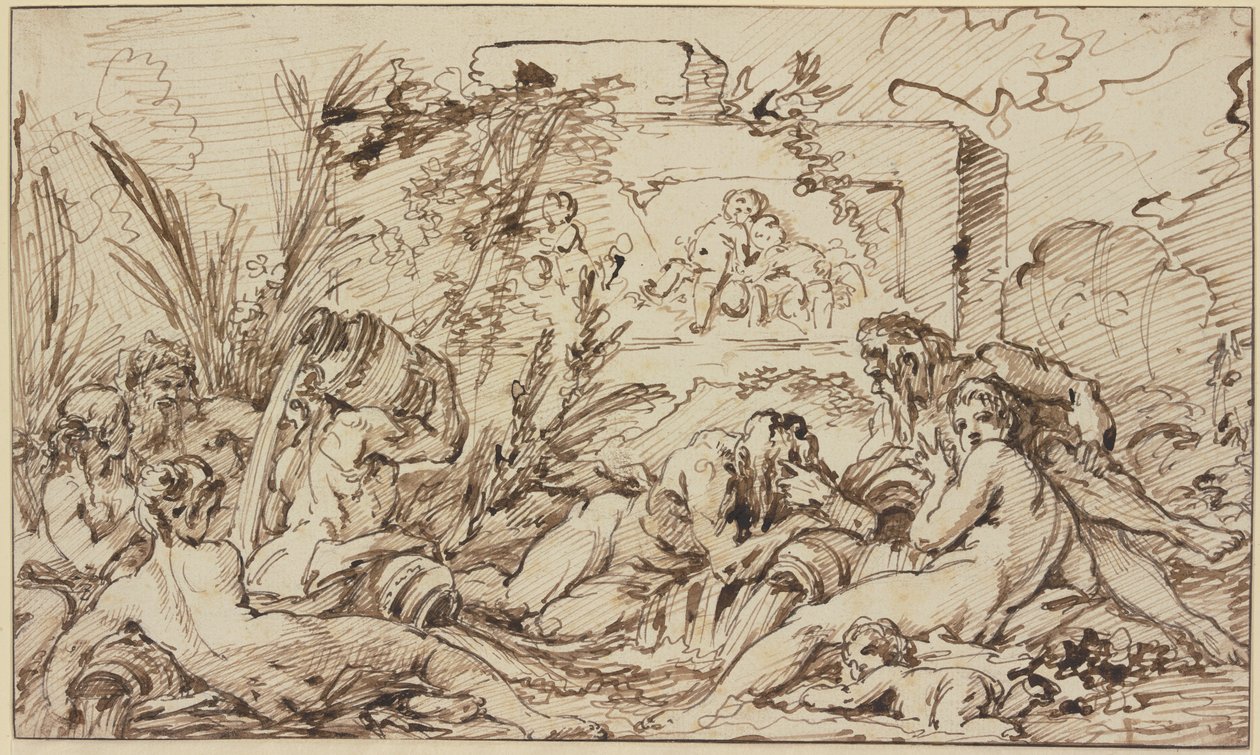 Ninfe e divinità fluviali da François Boucher
