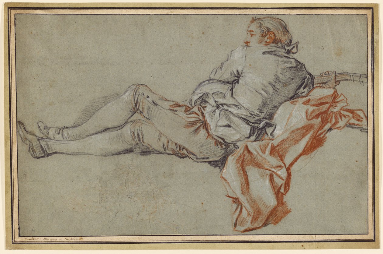 Figura maschile sdraiata da François Boucher