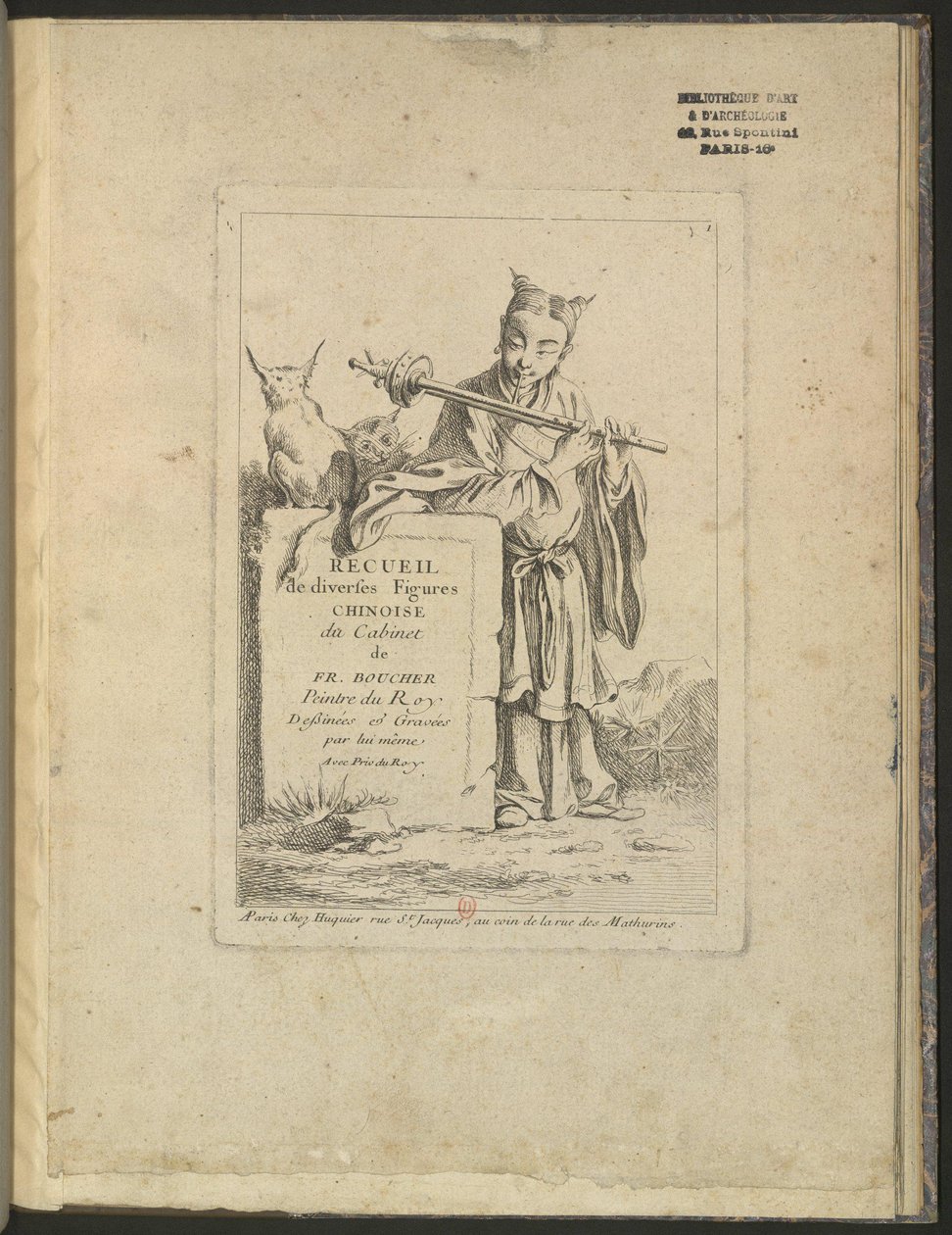 Raccolta di diverse figure cinesi dal gabinetto di François Boucher da François Boucher