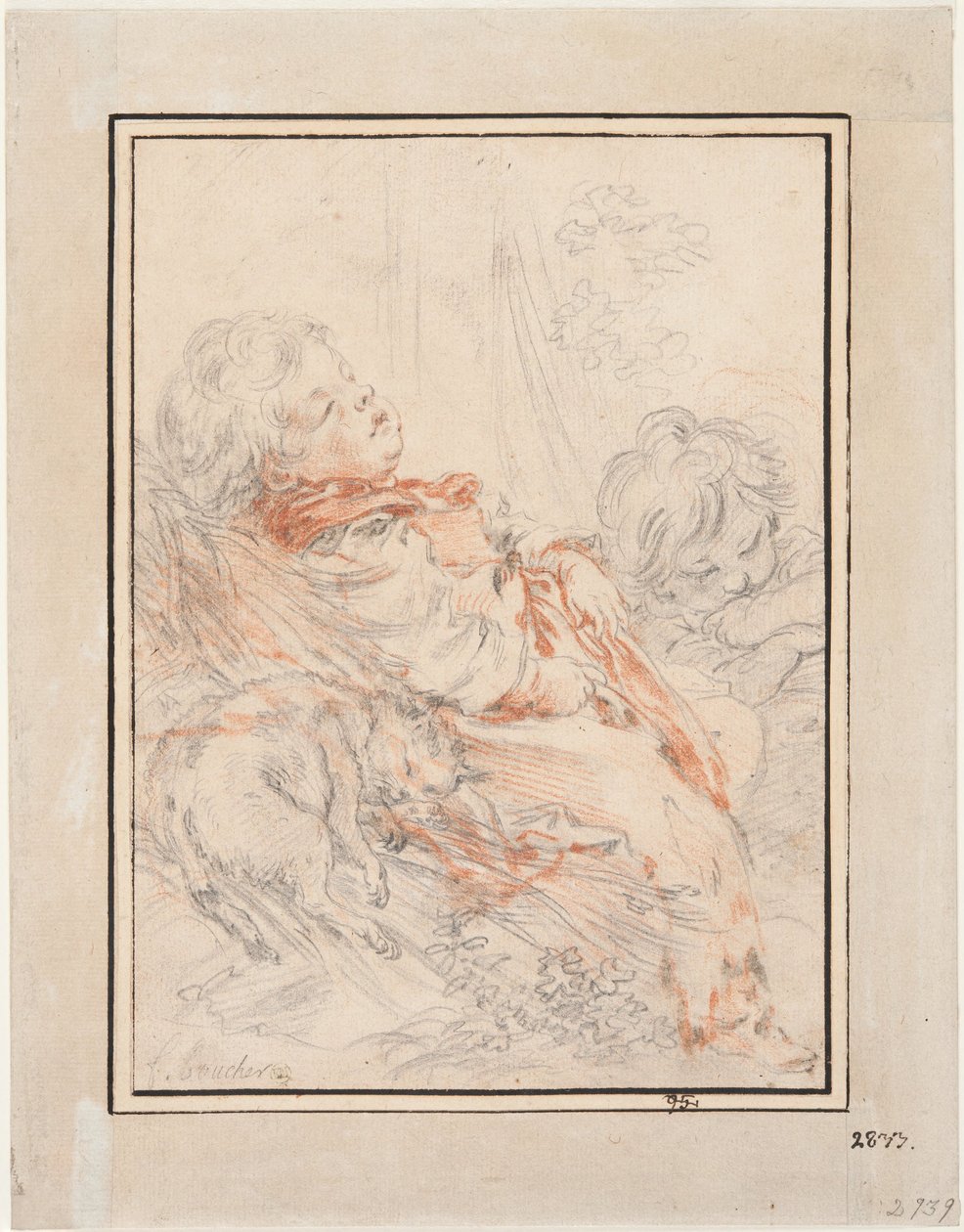 Bambini che dormono da François Boucher
