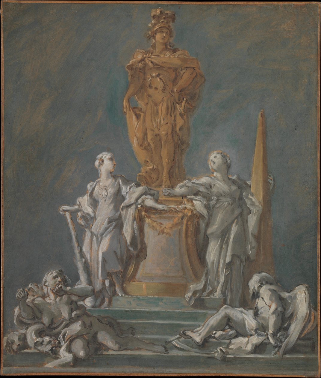 Studio per un monumento dedicato a una figura principesca da François Boucher