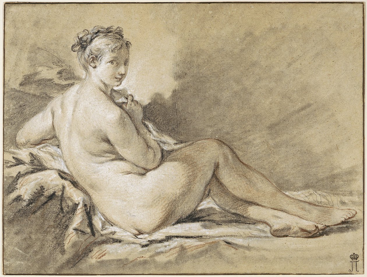 Studio di un nudo femminile - François Boucher (1703-1770) da François Boucher